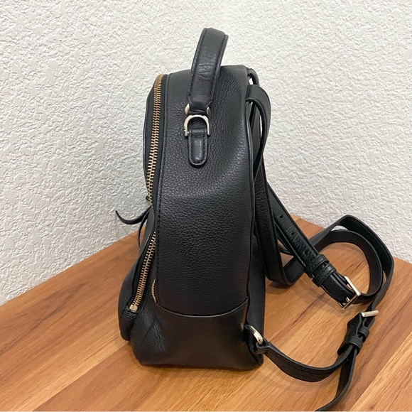KATE SPADE Jackson Pebbled Leather Black Medium Backpack 9”X9”X4.5” - Picture 8 of 16